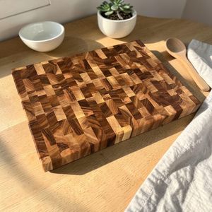 Planche à découper en noyer massif, faite à la main, bloc de boucher épais, planche à hacher en bois, planche de chef professionnelle, cadeau de cuisine haut de gamme - Product Image 3