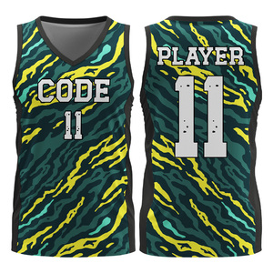 Maillot de basket-ball personnalisé pour homme en twill, à séchage rapide, en maille respirante, vêtements de sport - Product Image 1