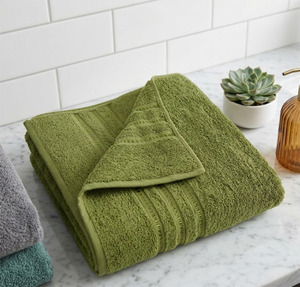 Cotton Quality Disposable Eco-Friendly Organic Cooling Quick-Dry Skin-Friendly Solid Color Bath <b>Towel</b> Soft for Home Use - Product Image 1