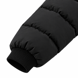 Blouson d'hiver pour homme à capuche, personnalisé, nouvelle collection 2026, haute qualité, coupe-vent, respirant, avec fermeture éclair et logo frontal, marque privée - Product Image 4