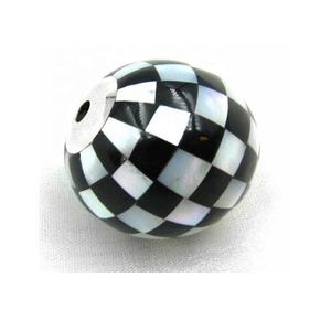 ลูกบอลฝังกระดูกควายรูปแบบกระดานหมากรุกสำหรับประดับบนโต๊ะอาหารลูกบอลตกแต่งที่กลางห้องนั่งเล่นลูกบอลของขวัญตกแต่งบ้าน - Product Image 1