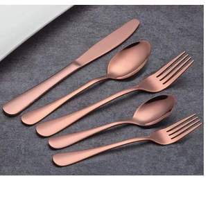 Ensemble de couverts en acier inoxydable 5 pièces, finition miroir, pour la maison, l'hôtel, le restaurant, au meilleur prix. - Product Image 2
