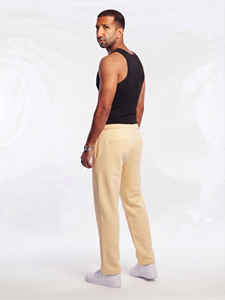 Pantalon de jogging décontracté pour homme, style streetwear, coupe ample, coton de haute qualité, taille élastique avec cordon, idéal pour la gym et le sport, écologique, style pyjama. - Product Image 6