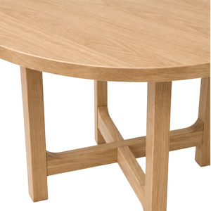 Ensemble de salle à manger rond en teck organique moderne ARTERRA Premium, table et chaises courbées pour villa, restaurant, café - Product Image 4