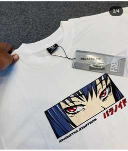 เสื้อยืดแขนสั้นพิมพ์ลายอนิเมะญี่ปุ่น Demon Slayer สำหรับผู้ชายพิมพ์ดิจิตอล