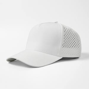 Casquette de baseball unisexe ajustable en polyester/coton, respirante à 100 %, à visière incurvée, grande taille, découpée au laser, pour toutes les saisons - Product Image 2