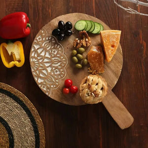 Planche à découper en bois de manguier, design le plus récent, haute qualité, planche à découper pour fromage, faite à la main, durable, facile à laver au lave-vaisselle - Product Image 1