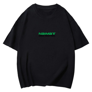 เสื้อยืดแขนสั้นผู้ชายทรงโอเวอร์ไซส์ ผ้าคอตตอนเจอร์ซีย์ 100% คอกลม ดีไซน์เรียบง่าย สไตล์ลำลอง - Product Image 2