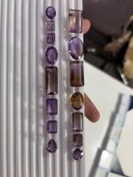 Ametrine véritable de haute qualité, taille coussin, facettée, pour la création de colliers, au meilleur prix auprès d'un fournisseur indien