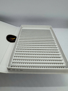 Pestañas Preformadas Pro Made Lashes con Base Puntiaguda, Extensiones de Pestañas de Volumen Preformadas, Curvatura C CC D DD, Cachemira Suave, 1000 Pestañas Preformadas - Product Image 4