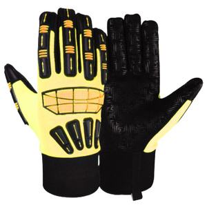 ถุงมือทำงานหนังสังเคราะห์เสริมแรงทนทานต่อแรงกระแทก ได้รับการรับรองมาตรฐาน CE ของ Amara ป้องกันความร้อน ป้องกันการบาด ถุงมือนิรภัย - Product Image 4