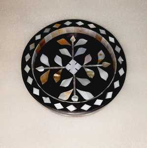 Wholesale Luxury 4-Piece Coaster Set Eco-Friendly Rectangle Mother Pearl Latest Design Home Office Restaurant <b>Kitchen</b> <b>Mat</b> Pads - Product Image 6