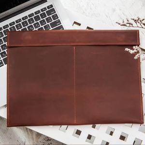 Housse pour ordinateur portable en cuir véritable souple personnalisée housse de sac de transport pour ordinateur portable de style décontracté LLS-0093 étanche - Product Image 1