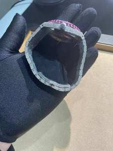 Reloj BOJ A.P.60 de Primera Clase con Esfera Redonda Rosa, Movimiento Automático, Diamantes VVS y Moissanita para Hombre, Reloj de Lujo a Bajo Precio - Product Image 5