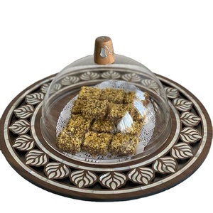 Bandeja Redonda de Lujo Hecha a Mano para Servir Chocolate, Diseño Atractivo, Apta para Alimentos, Vajilla de Mesa, Platos y Utensilios - Product Image 3