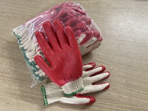 Gants en latex naturel semi-enduits vietnamiens, épaisseur moyenne, doublure en coton, design tricoté de sécurité, ambidextres, pour le jardinage - Product Image 3