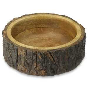 Tazón de Madera Hecho a Mano, Diseño Minimalista, Acabado en Madera Natural, Plato para Servir Alimentos para Uso Doméstico - Product Image 1