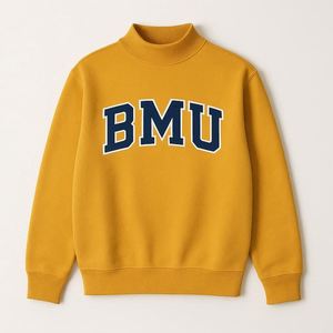 Sweat-shirt col montant minimaliste confortable pour femme, coupe ample, en molleton doux et coton, chaud, pour l'automne et l'hiver, vêtement décontracté - Product Image 1