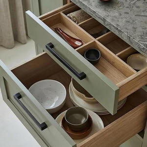 Sleek Minimalist Zinc Alloy Square <b>Bar</b> Cabinet Handle Matte Black Drawer <b>Pull</b> <b>for</b> Kitchen Bathroom Furniture Nightstands - Product Image 5