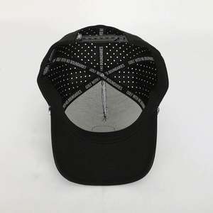 Casquette de baseball unisexe réglable quatre saisons résistante à l'eau, personnalisée, haute qualité, 5 panneaux, perforations découpées au laser, visière en corde - Product Image 6