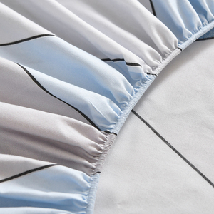 Drap-housse en polyester/coton 300 fils/cm² 40s, poches profondes, taille King/Queen, doux, respirant, motif uni, OEM, toutes saisons, pour la maison - Product Image 6