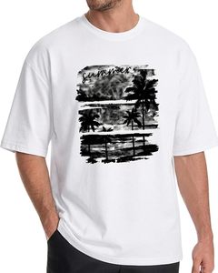 Heavy Weight 100% Cotton Oversized T-<b>Shirt</b> <b>Men</b> 220 Grams Shoulder Custom Printing Hip Hop Plus Size 100% Cotton Blank Boxy <b>Men's</b> - Product Image 1