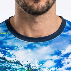 Custom Men's UPF 50+ UV Sun Protection <b>Shirts</b> Quick Dry Long Sleeve 100%polyester Spandex <b>T</b>-<b>Shirts</b> for Hiking Fishing <b>Swim</b> - Product Image 5