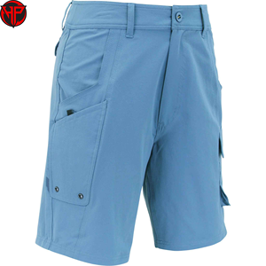 <b>Light</b> blue cargo shorts Quick dry breathable hiking shorts Unisex casual utility wear Wholesale Outdoor Shorts - Product Image 2