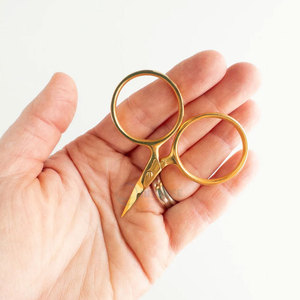 Premium <b>Small</b> Gold Embroidery Scissors Stainless Steel Fine Tip Sharp Sewing <b>Tool</b> for Craft - Product Image 1