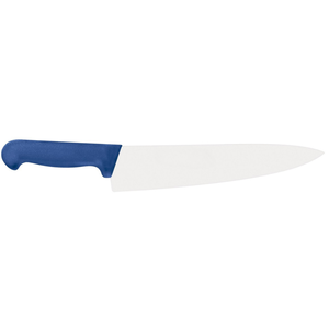 Couteaux de chef en acier inoxydable de 300 mm avec manche bleu confortable pour la cuisine, la préparation culinaire, la découpe de viande et l'usage quotidien - Product Image 2