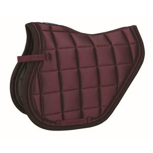 Quilted High Wither Contoured Dressage Saddle Pad Girth Strap Foam Cotton Filled Brown Leather Accents Mesh - Product Image 1