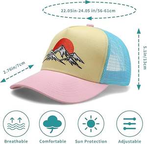 Casquette de baseball en nylon personnalisable avec logo, vente en gros, réglable, sportive, 6 panneaux, broderie promotionnelle, unisexe, style trucker, motif Argyle, respirante - Product Image 3