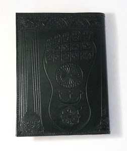 Handcrafted <b>Leather</b> Journal with Buddha's Symbolic Foot Embossed Cover Bound <b>Notebooks</b> - Product Image 5