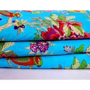 Tela de Algodón Ligera Estampada a Mano, Tela de Algodón de la Mejor Calidad para Vestidos, Cortinas, Ropa de Cama y Decoración del Hogar - Product Image 1