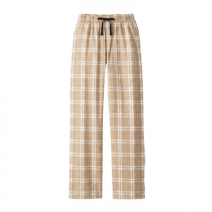 Pantalones de Pijama de Franela a Cuadros para Hombre, Cintura Elástica con Cordón, Algodón, Largos, Transpirables, Casuales, para Verano, con Bolsillos - Product Image 4