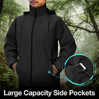 Chaqueta Deportiva Ligera e Informal para Correr, Senderismo y Deportes de Primavera, Impermeable, con Capucha, Duradera, Personalizable, Unisex, Cortavientos