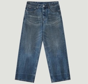 Men's Straight-Leg Eco-Friendly Woven Denim <b>Jeans</b> Lightweight Cotton Loose Fit Distressed Wash Vintage Spring/Autumn Casual - Product Image 3