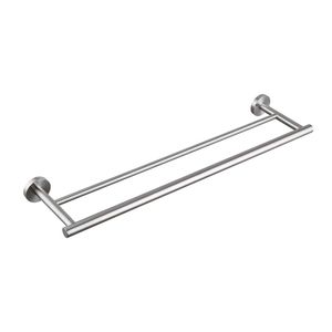 Portasciugamani Doppio da Parete in Acciaio Inox 304 Spazzolato, Design Moderno, 23,6 Pollici - Product Image 1