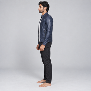 Fashionable <b>men</b> <b>leather</b> <b>jackets</b> with smooth finish durable construction comfortable fitting and versatile styling - Product Image 2