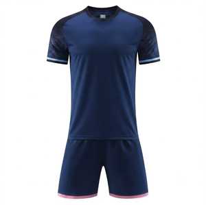 Uniformes Deportivos Personalizados de Manga Corta en Malla de Spandex/Poliéster Azul Oscuro, Ecológicos, Antibacterianos y de Secado Rápido, Unisex - Product Image 1