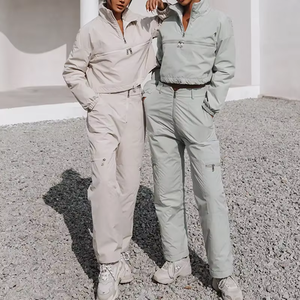 Chaqueta Deportiva para Mujer, Ligera, Holgada, con Media Cremallera, Top Corto con Cordón Ajustable, Manga Larga, Protección Solar, para Correr, Yoga y Entrenamiento - Product Image 6