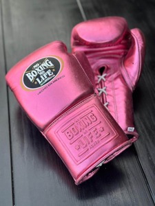 Premium Laced MMA Boxing Gloves with Custom Logo Leather Material for Unisex Training & Sparring - Product Image 1