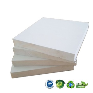 White WPC PVC Foam Board <b>Sheet</b> 25mm <b>Thick</b> 0.6 G/cm3 Density Furniture Grade <b>Plastic</b> Cladding Panels - Product Image 5