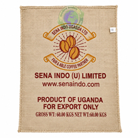 Sacs à cordon imprimés 100% jute MTI PJB-2, emballage alimentaire écologique et biodégradable pour riz, cacao, café, maïs, etc., logo personnalisé