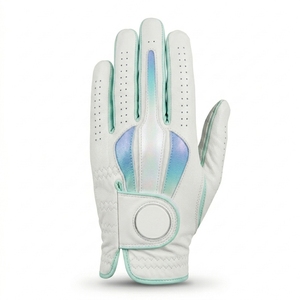 ถุงมือหนังแกะคาเบรตต้าแบบพรีเมียมสำหรับกอล์ฟ มือซ้าย ลายเส้นร่วมสมัย จับกระชับมือ นุ่มสบาย รับผลิตแบบ OEM ODM ขั้นต่ำน้อยจากโรงงาน - Product Image 1