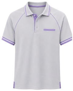 Manufacturer Custom <b>White</b> Lavender Mens <b>Polo</b> T Shirt Custom Casual Short Sleeve Breathable Cotton Blend Golf <b>Polo</b> Shirt Summer - Product Image 1