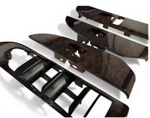 4PCS <b>Window</b> Switch Panel <b>Cover</b> Trim for 2010-2014 GMC Yukon Denali Chevrolet Tahoe Suburban OEM Replacement Dark Woodgrain Color - Product Image 4