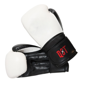 Gants de boxe en cuir de haute qualité QST, design de logo personnalisé, unisexe, couleurs élégantes pour le kickboxing, l'entraînement au sac de frappe - Product Image 2