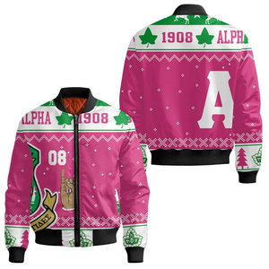 Blouson Bomber à Carreaux Vert Alpha pour Homme, Décontracté, Fermeture Éclair sur le Devant, Coupe-Vent, Col Rabattu, Coupe Classique, Polyester - Product Image 4