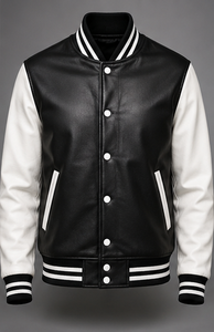 เสื้อแจ็คเก็ตวาร์ซิตี้คุณภาพสูงสำหรับผู้ชายพร้อมปกตั้ง - Product Image 1